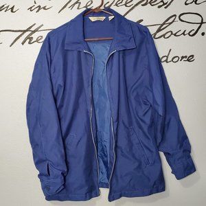 90s Haband Men's Blue Lightweight Jacket, M